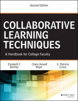 Collaborative learning techniques a handbook for college faculty /