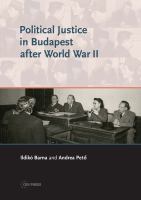 Political justice in Budapest after World War II