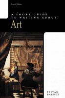 A short guide to writing about art /