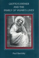 Giotto's father and the family of Vasari's Lives /