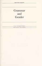 Grammar and gender /