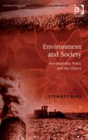 Environment and society sustainability, policy and the citizen /