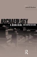 Archaeology and Biblical Interpretation.