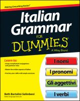 Italian grammar for dummies