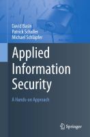 Applied Information Security A Hands-on Approach /