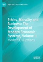 Ethics, Morality and Business: The Development of Modern Economic Systems, Volume II Modern Civilizations /