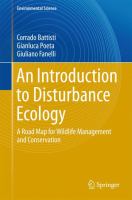 An Introduction to Disturbance Ecology A Road Map for Wildlife Management and Conservation /