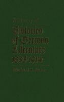 A history of histories of German literature 1835-1914 /