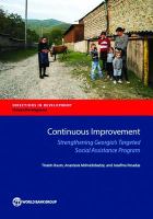 Continuous improvement strengthening Georgia's targeted social assistance program /