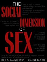 The social dimension of sex /