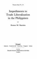 Impediments to trade liberalization in the Philippines /