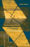 Positioning gender in discourse : a feminist methodology /