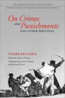 On crimes and punishments and other writings /