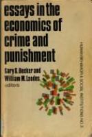 Essays in the economics of crime and punishment /