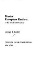 Master European realists of the nineteenth century /