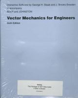 Vector mechanics for engineers : statics and dynamics /