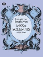 Missa solemnis : from the Breitkopf & Härtel complete works edition /