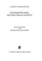 Der Briefwechsel mit dem Verlag Schott /