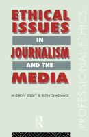 Ethical Issues in Journalism and the Media.