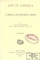 Art in America : a critical and historical sketch /