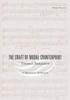 The Craft of Modal Counterpoint.