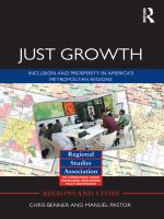 Just growth inclusion and prosperity in America's metropolitan regions /