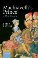 Machiavelli's prince : a new reading /