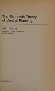 The economic theory of central planning /