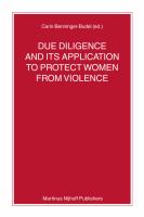 Due Diligence and Its Application to Protect Women from Violence.