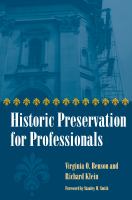 Historic Preservation for Professionals.