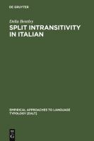 Split intransitivity in Italian