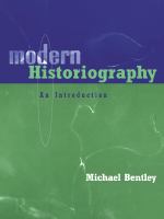 Modern historiography an introduction /