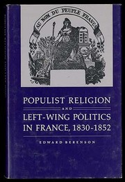 Populist religion and left-wing politics in France, 1830-1852 /