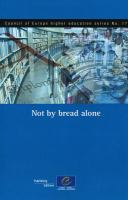 Not by bread alone /