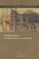 Qualifications : introduction to a concept /