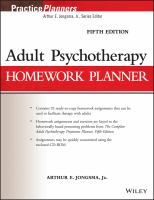 Adult Psychotherapy Homework Planner.