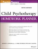 Child Psychotherapy Homework Planner.