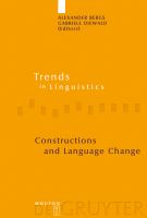 Constructions and Language Change.