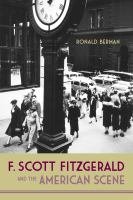 F. Scott Fitzgerald and the American scene /