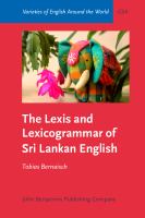 The lexis and lexicogrammar of Sri Lankan English