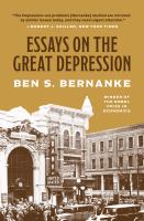 Essays on the Great Depression.