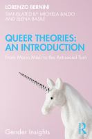 Queer Theories : From Mario Mieli to the Antisocial Turn.