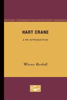 Hart Crane, a re-introduction