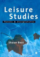 Leisure Studies : Themes and Perspectives.
