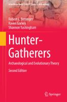 Hunter-Gatherers Archaeological and Evolutionary Theory /