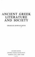 Ancient Greek literature and society /