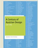 A century of Austrian design, 1900-2005