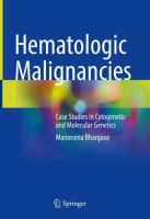Hematologic Malignancies Case Studies in Cytogenetic and Molecular Genetics /