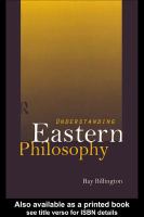 Understanding Eastern philosophy