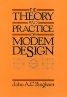 The theory and practice of modem design /